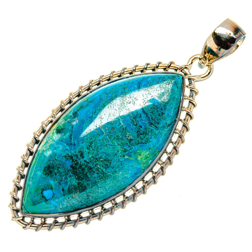 Chrysocolla Pendants handcrafted by Anasilvercos - PD30501 - Photo 2
