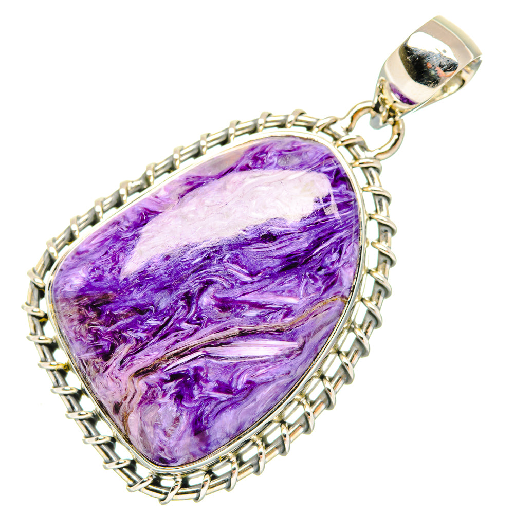 Charoite Pendants handcrafted by Anasilvercos - PD30512 - Photo 2