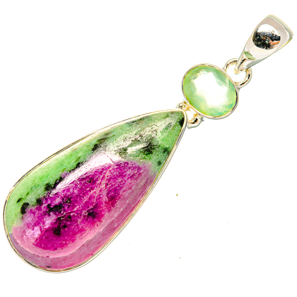Ruby Zoisite Pendants handcrafted by Anasilvercos - PD30537 - Photo 2