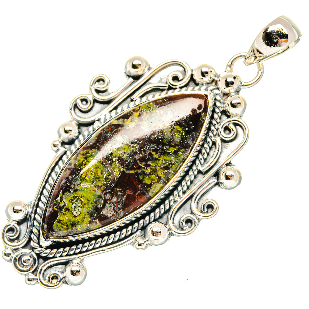 Dragon's Blood Stone Pendants handcrafted by Anasilvercos - PD30538 - Photo 2