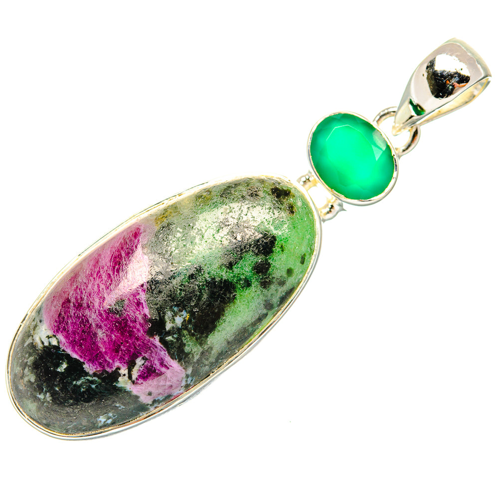 Ruby Zoisite Pendants handcrafted by Anasilvercos - PD30539 - Photo 2