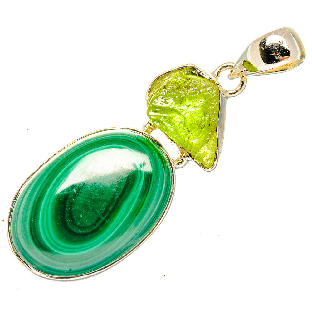 Malachite Pendants handcrafted by Anasilvercos - PD30540 - Photo 2