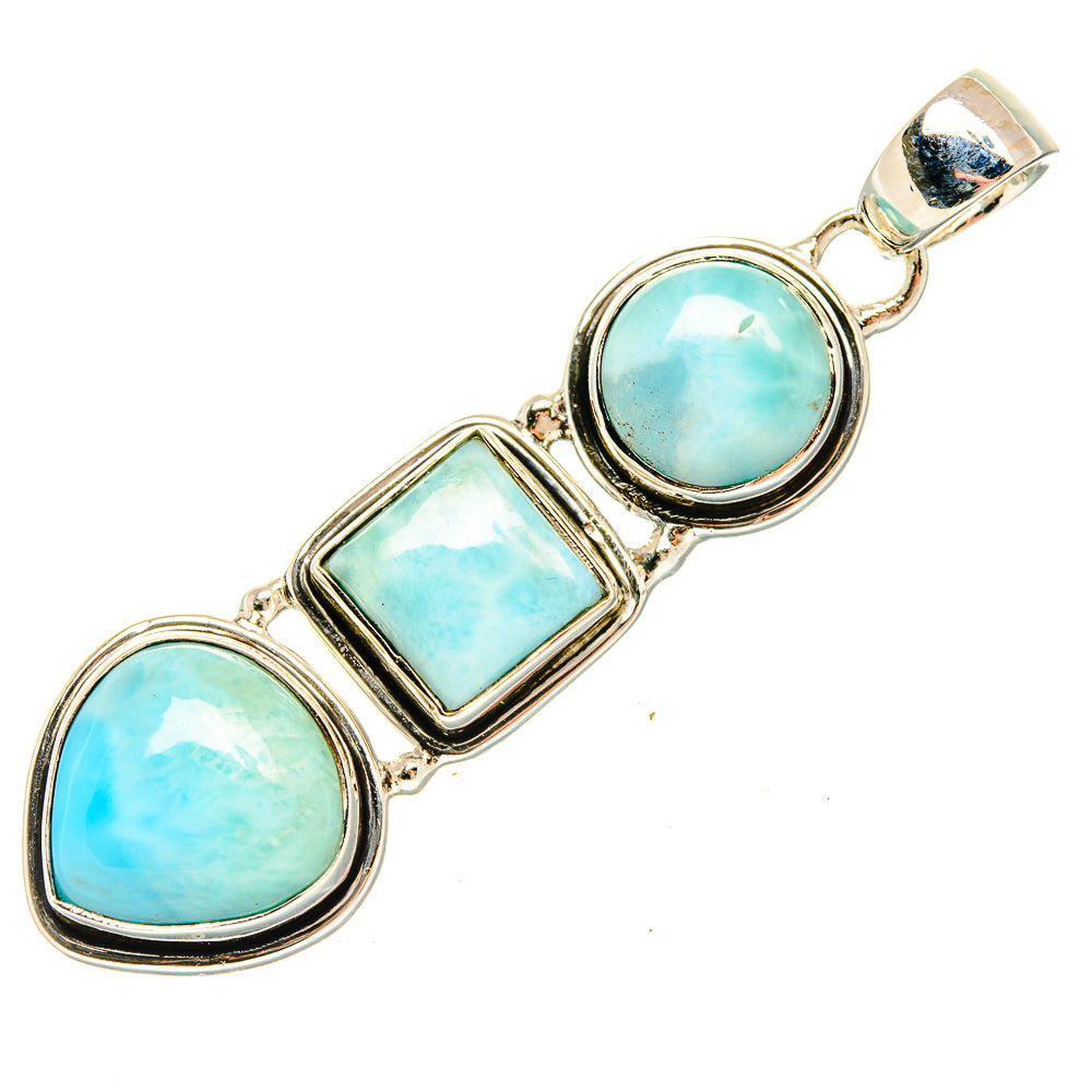 Larimar Pendants handcrafted by Anasilvercos - PD30546 - Photo 2