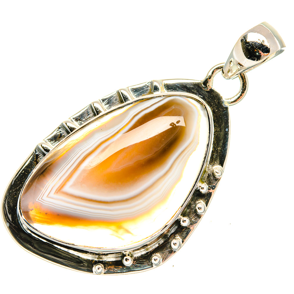 Botswana Agate Pendants handcrafted by Anasilvercos - PD30559 - Photo 2