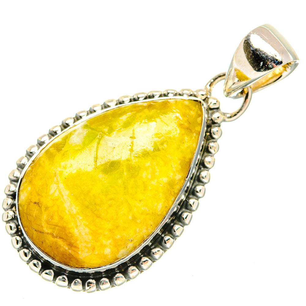 Lemon Jasper Pendants handcrafted by Anasilvercos - PD30573 - Photo 2