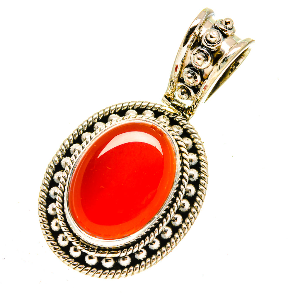 Carnelian Pendants handcrafted by Anasilvercos - PD3059