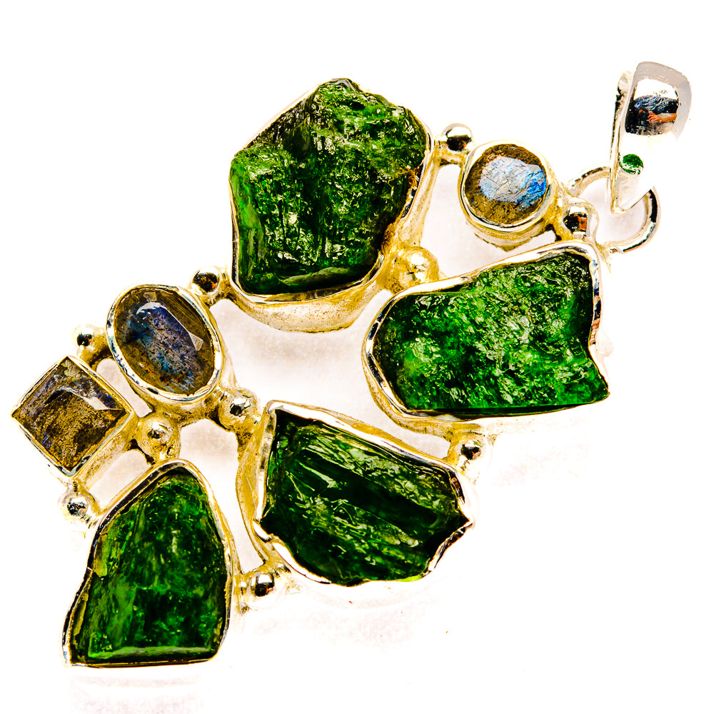 Chrome Diopside Pendants handcrafted by Anasilvercos - PD30595 - Photo 2