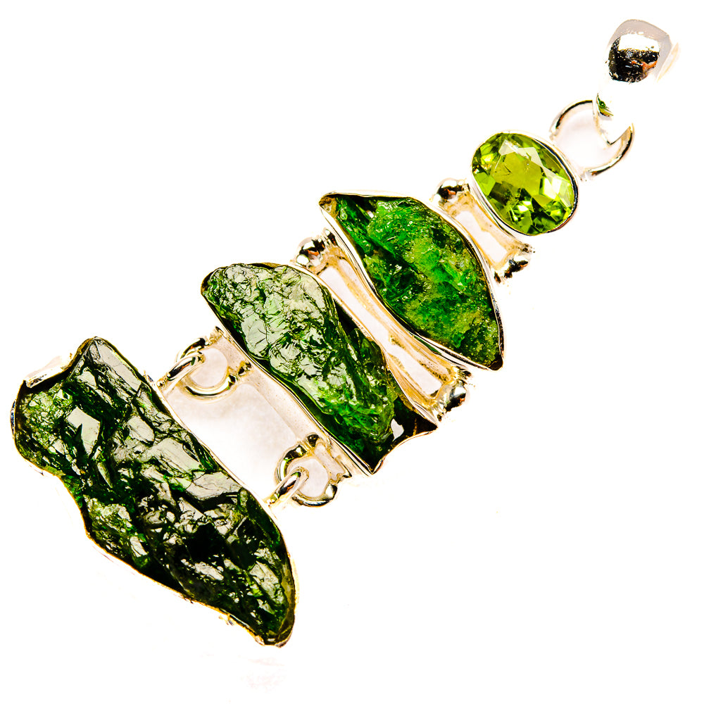 Chrome Diopside Pendants handcrafted by Anasilvercos - PD30598 - Photo 2