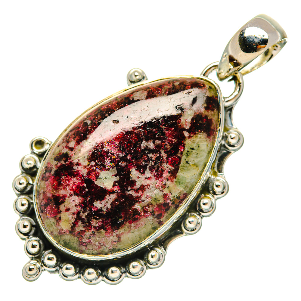Russian Eudialyte Pendants handcrafted by Anasilvercos - PD30602 - Photo 2