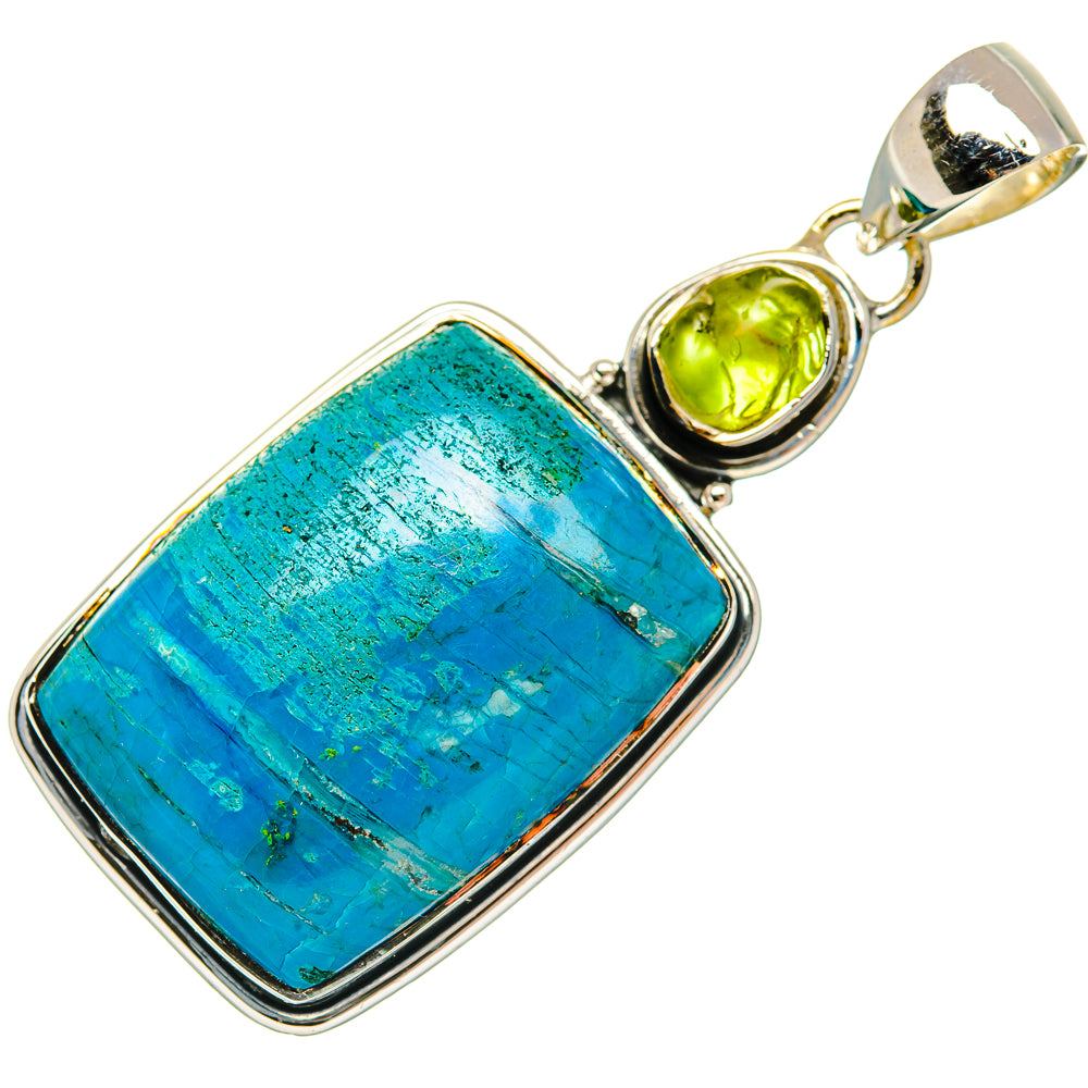 Chrysocolla Pendants handcrafted by Anasilvercos - PD30607 - Photo 2