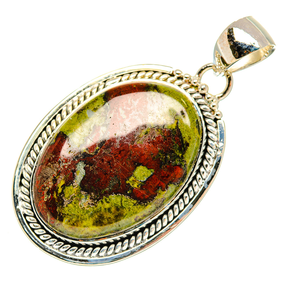Dragon's Blood Stone Pendants handcrafted by Anasilvercos - PD30609 - Photo 2