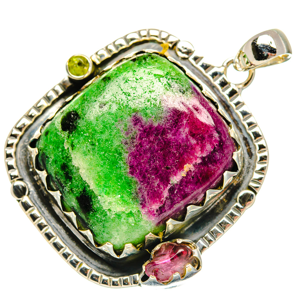 Ruby Zoisite Pendants handcrafted by Anasilvercos - PD30614 - Photo 2