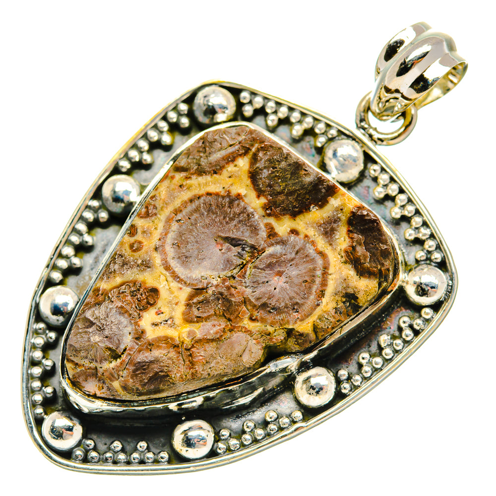 Mushroom Rhyolite Pendants handcrafted by Anasilvercos - PD30622 - Photo 2