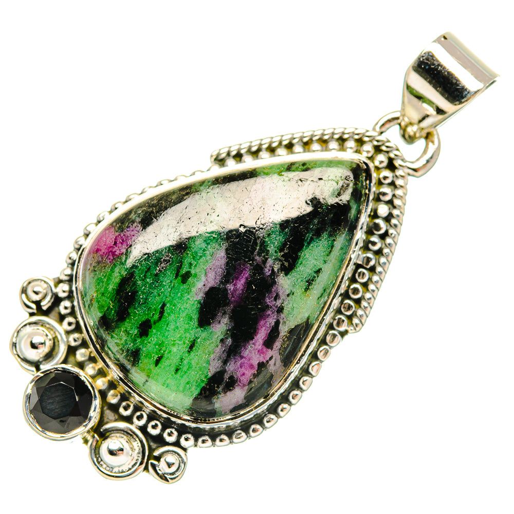 Ruby Zoisite Pendants handcrafted by Anasilvercos - PD30634 - Photo 2