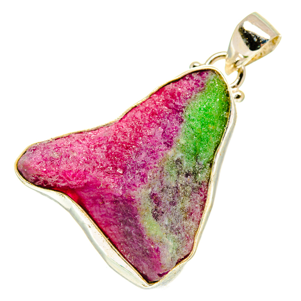 Ruby Zoisite Pendants handcrafted by Anasilvercos - PD3065