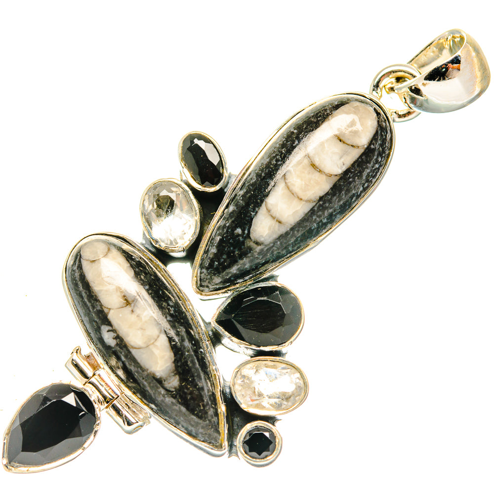 Orthoceras Fossil Pendants handcrafted by Anasilvercos - PD30650 - Photo 2