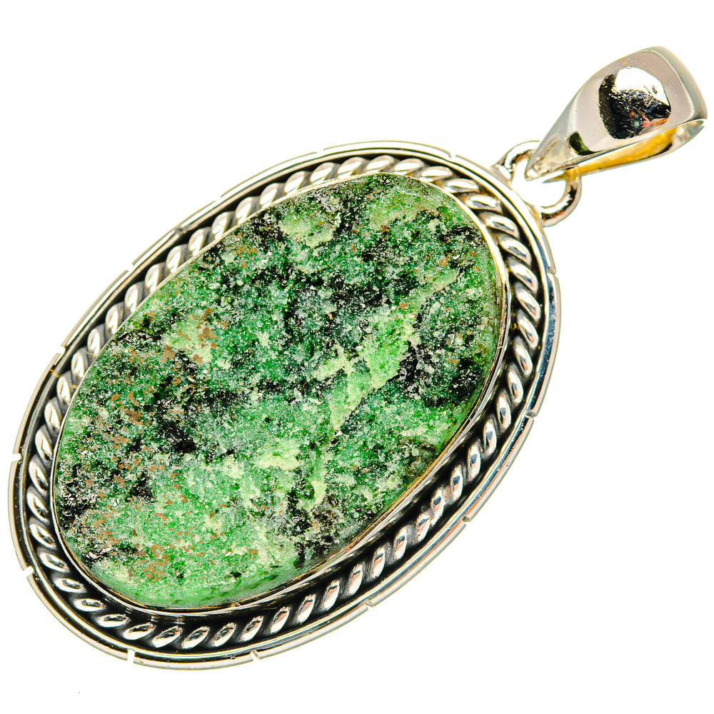 Green Fuchsite Pendants handcrafted by Anasilvercos - PD30687 - Photo 2