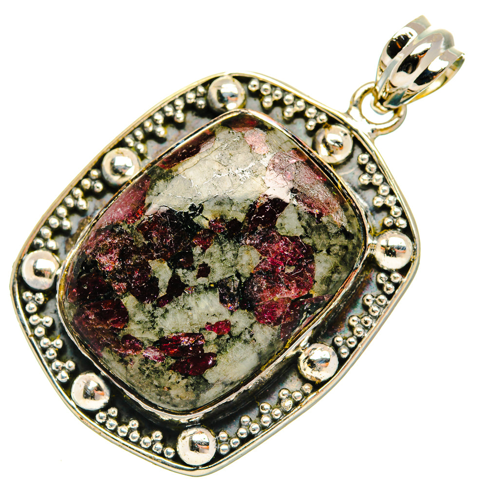 Russian Eudialyte Pendants handcrafted by Anasilvercos - PD30689 - Photo 2