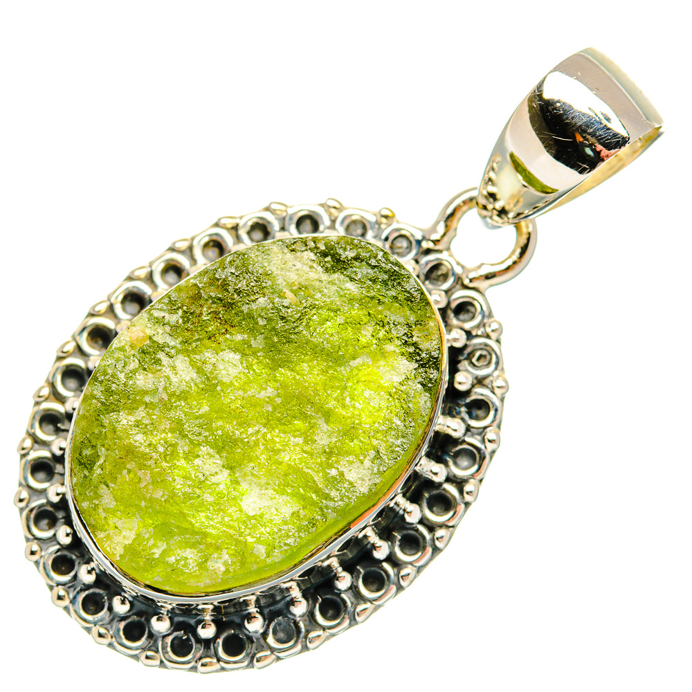 Green Tourmaline Pendants handcrafted by Anasilvercos - PD30693 - Photo 2