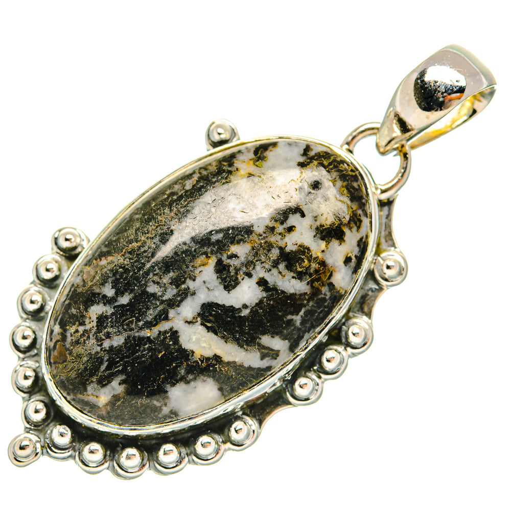 Pyrite Agate Pendants handcrafted by Anasilvercos - PD30697 - Photo 2