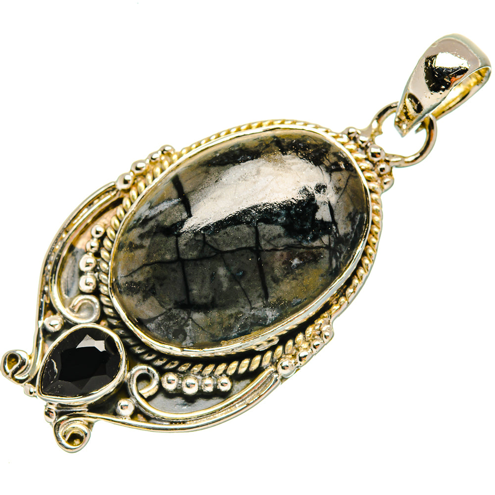 Picasso Jasper Pendants handcrafted by Anasilvercos - PD30712 - Photo 2