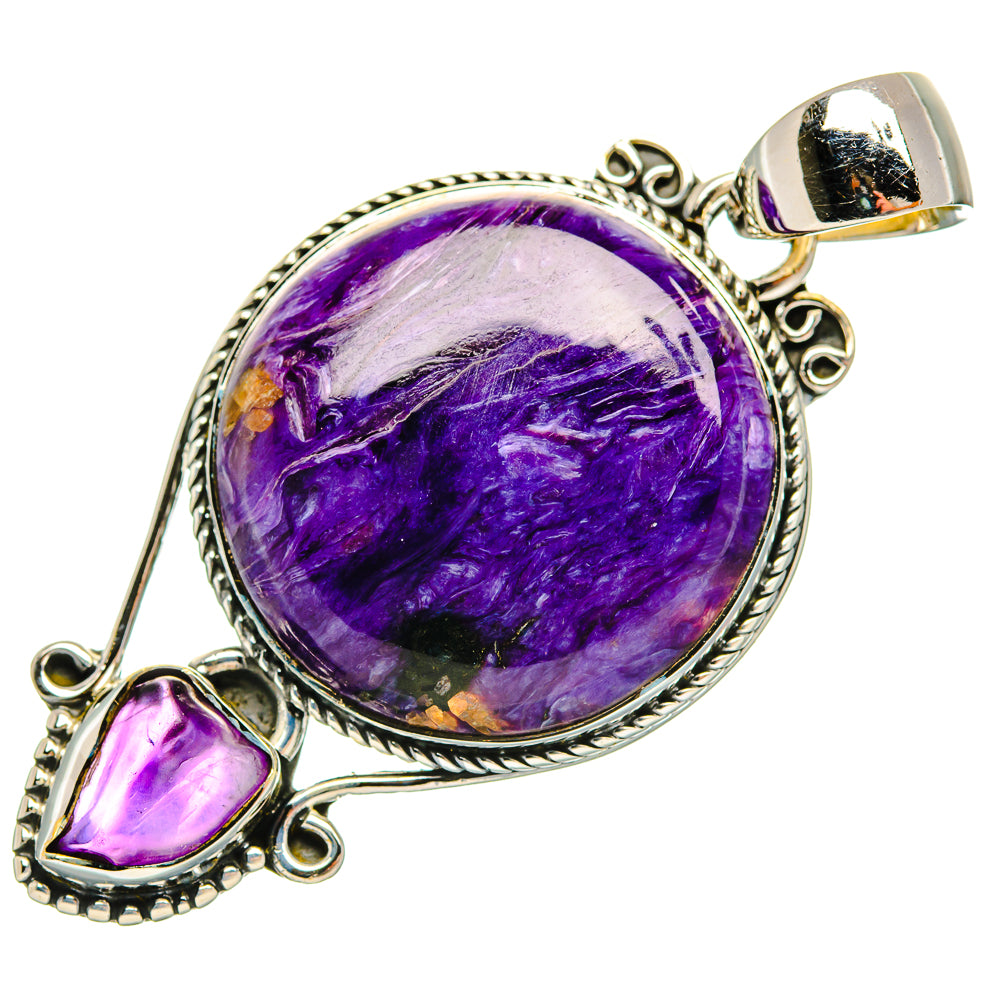 Charoite Pendants handcrafted by Anasilvercos - PD30716 - Photo 2