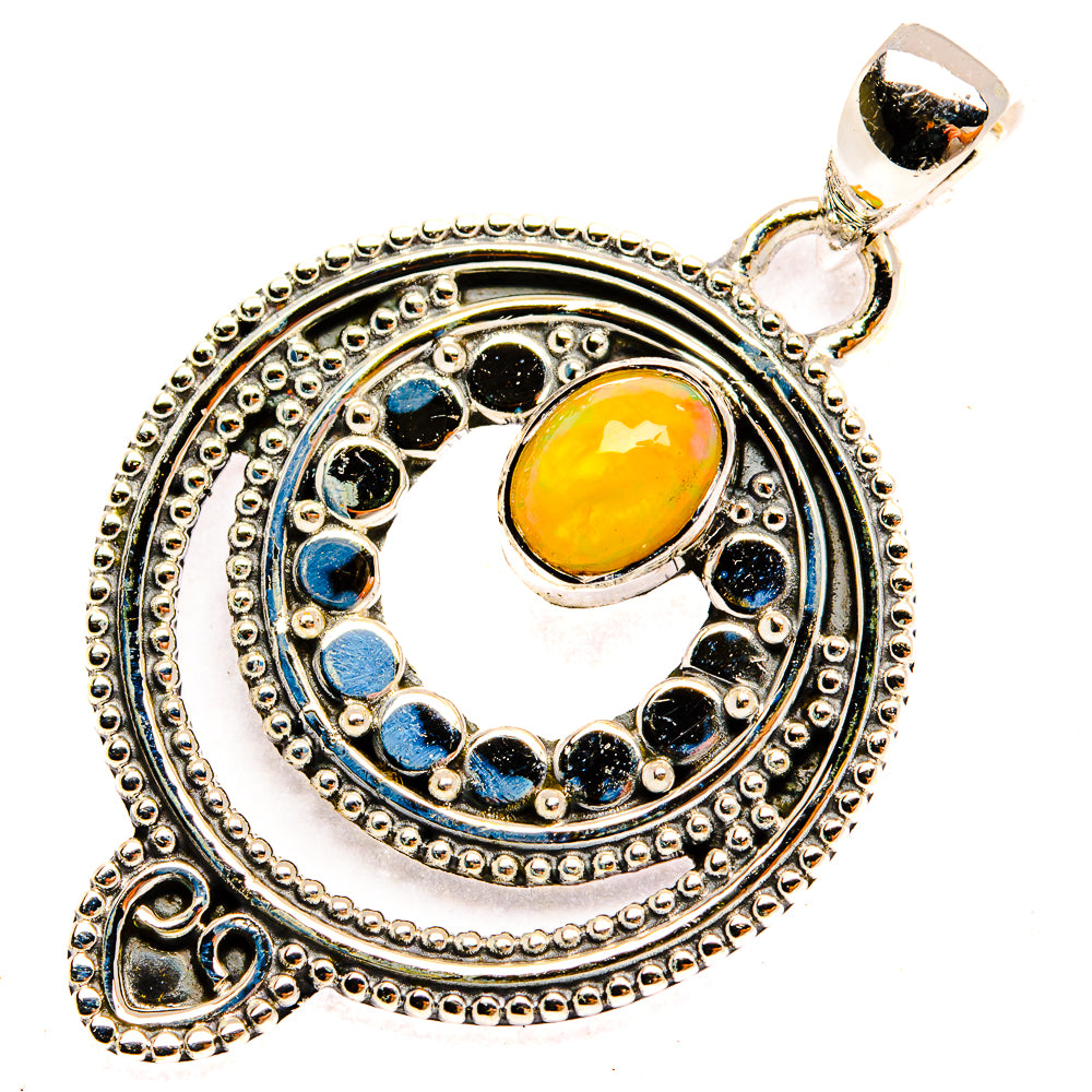 Ethiopian Opal Pendants handcrafted by Anasilvercos - PD30751 - Photo 2