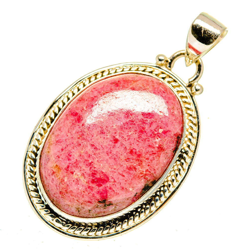 Rhodonite Pendants handcrafted by Anasilvercos - PD3076