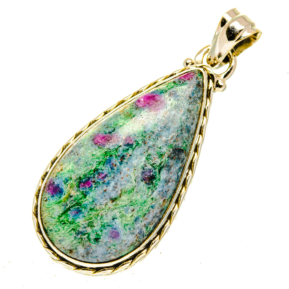 Ruby Fuchsite Pendants handcrafted by Anasilvercos - PD3077