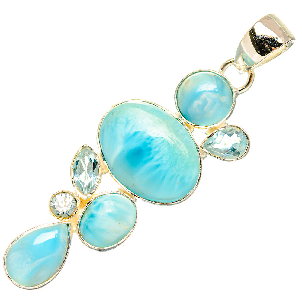 Larimar Pendants handcrafted by Anasilvercos - PD30771 - Photo 2
