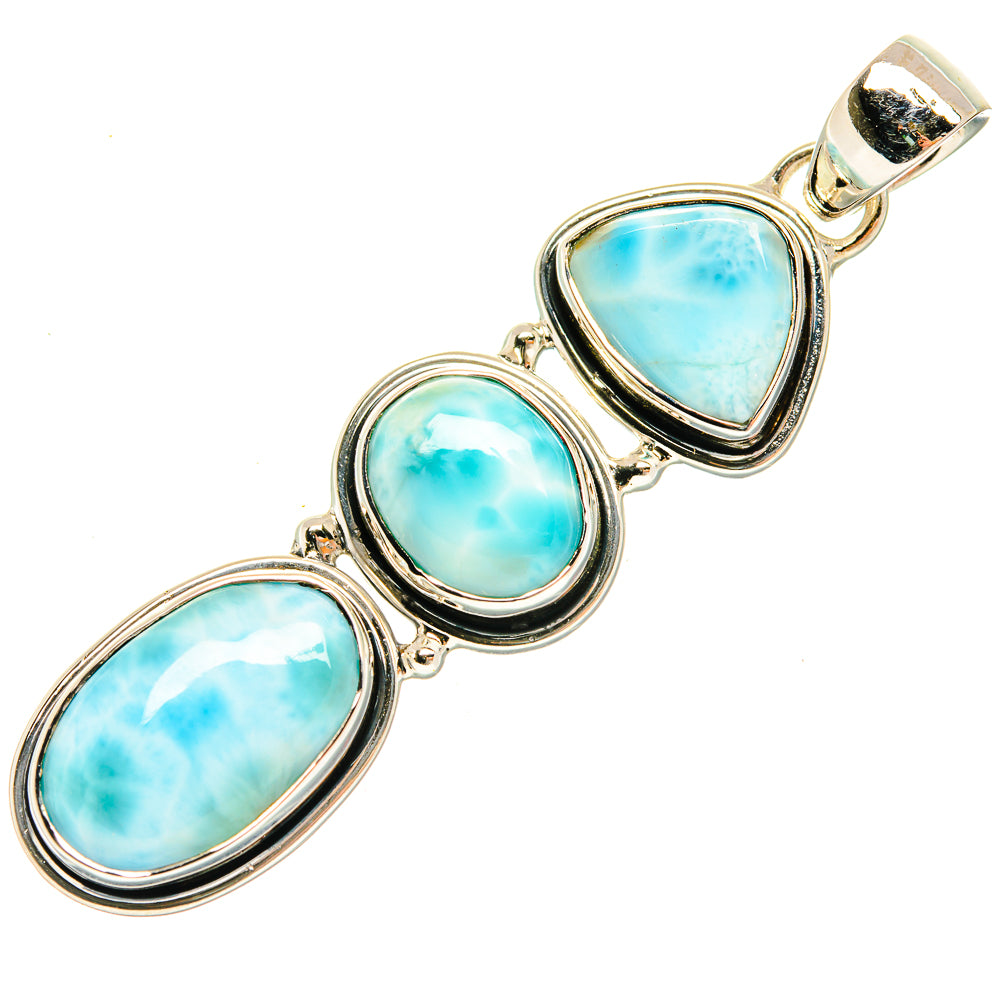 Larimar Pendants handcrafted by Anasilvercos - PD30772 - Photo 2