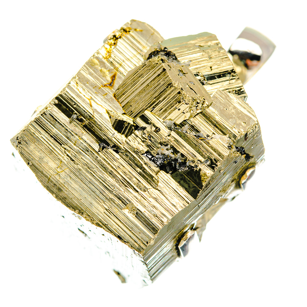 Pyrite Pendants handcrafted by Anasilvercos - PD30792 - Photo 2