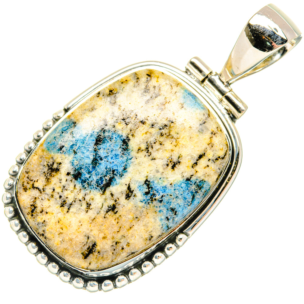 K2 Blue Azurite Pendants handcrafted by Anasilvercos - PD30795 - Photo 2