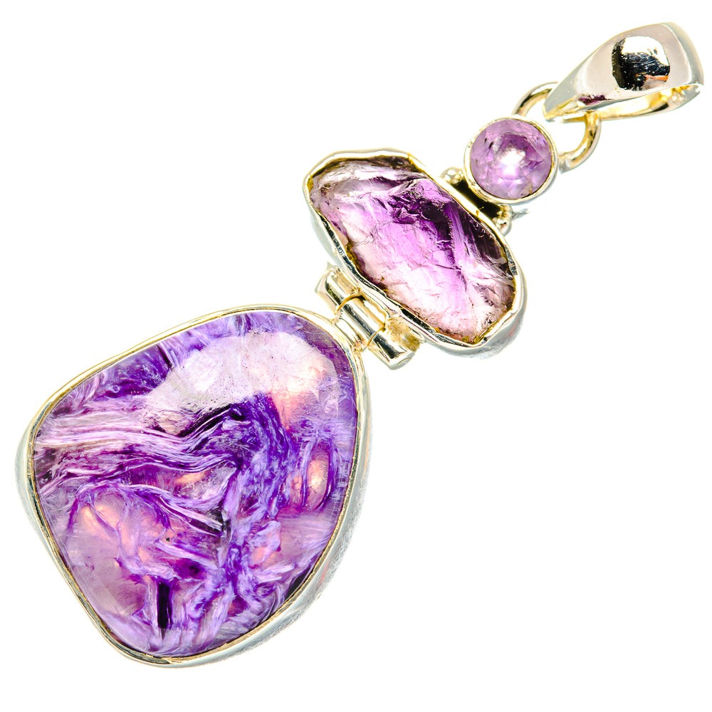 Charoite Pendants handcrafted by Anasilvercos - PD30796 - Photo 2