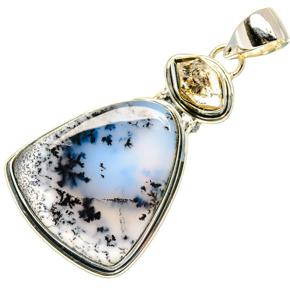 Dendritic Opal Pendants handcrafted by Anasilvercos - PD30797 - Photo 2