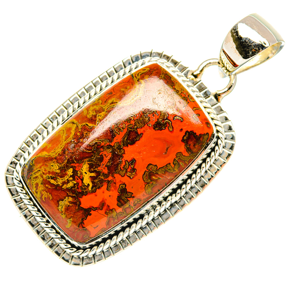 Moroccan Agate Pendants handcrafted by Anasilvercos - PD30808 - Photo 2