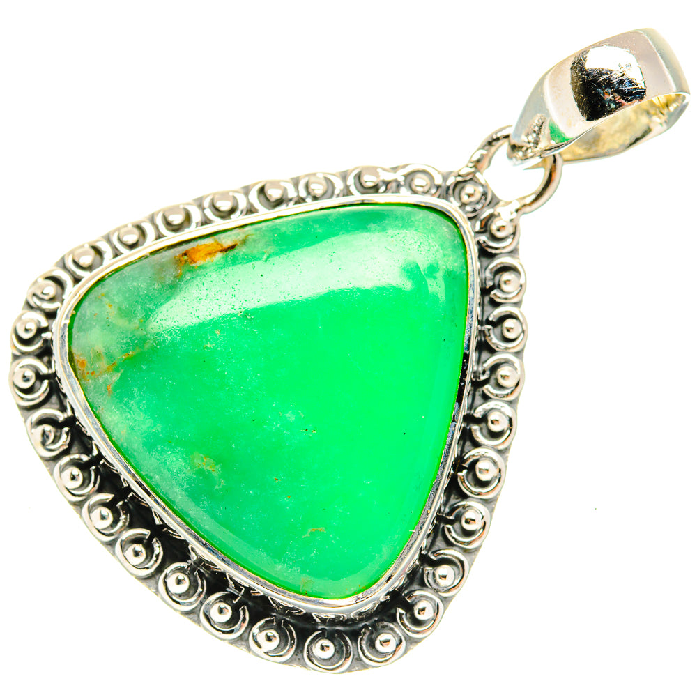 Chrysoprase Pendants handcrafted by Anasilvercos - PD30831 - Photo 2