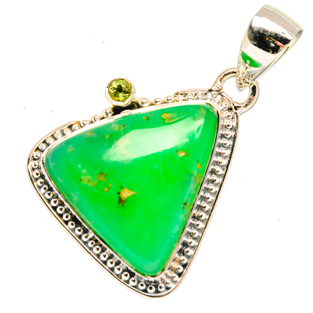 Chrysoprase Pendants handcrafted by Anasilvercos - PD30843 - Photo 2