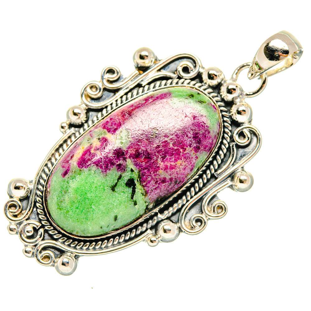 Ruby Zoisite Pendants handcrafted by Anasilvercos - PD30853 - Photo 2