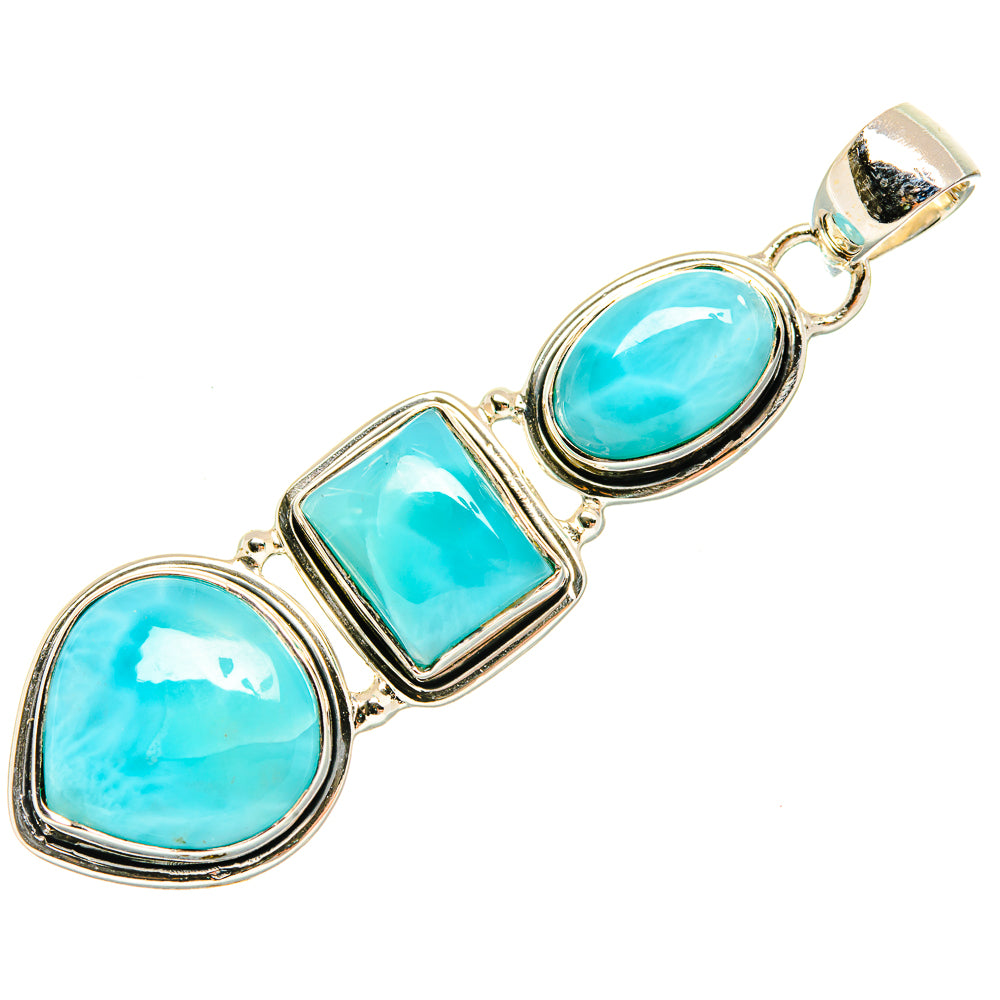 Larimar Pendants handcrafted by Anasilvercos - PD30862 - Photo 2
