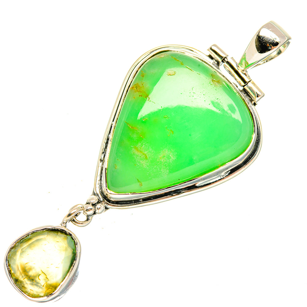 Chrysoprase Pendants handcrafted by Anasilvercos - PD30881 - Photo 2