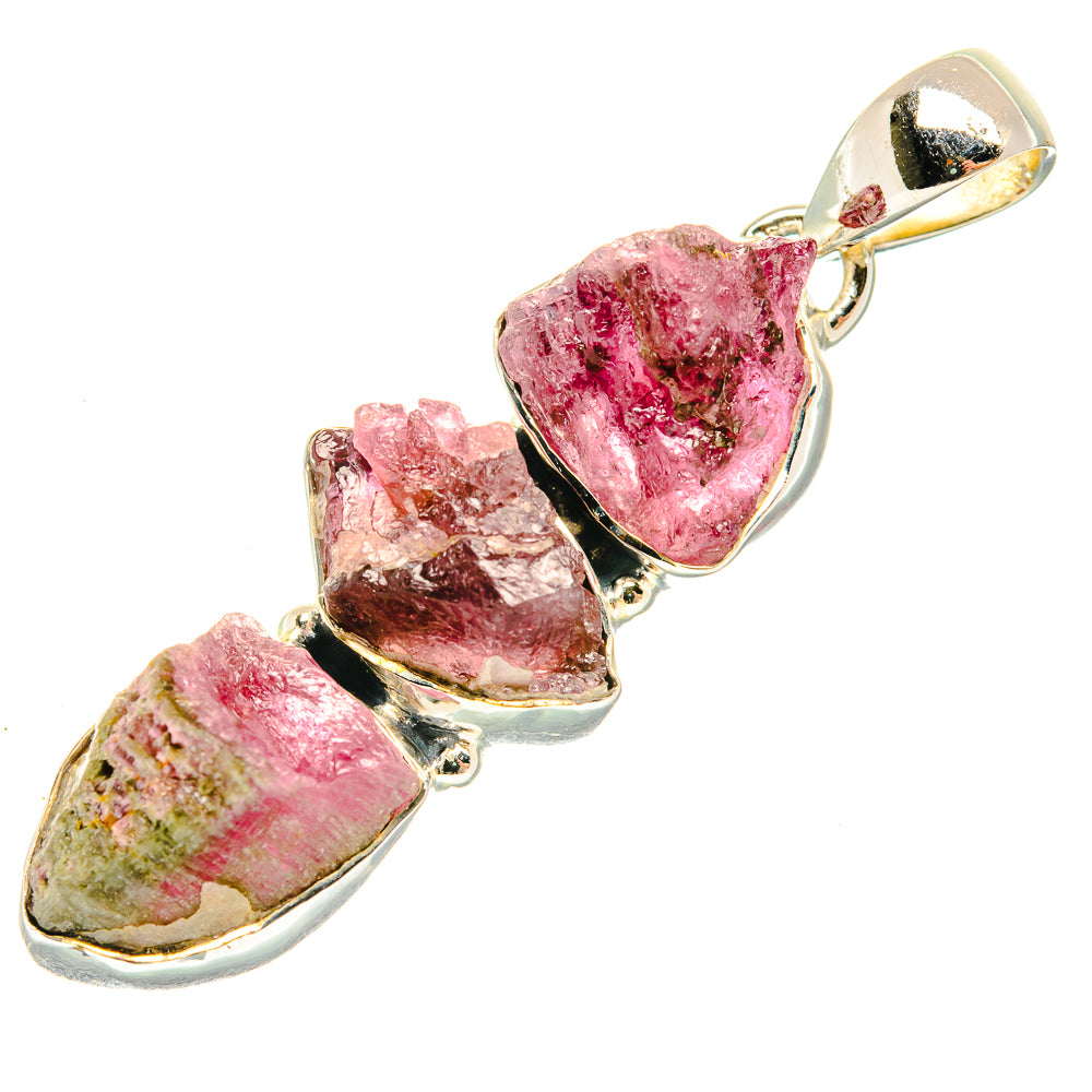 Pink Tourmaline Pendants handcrafted by Anasilvercos - PD30883 - Photo 2
