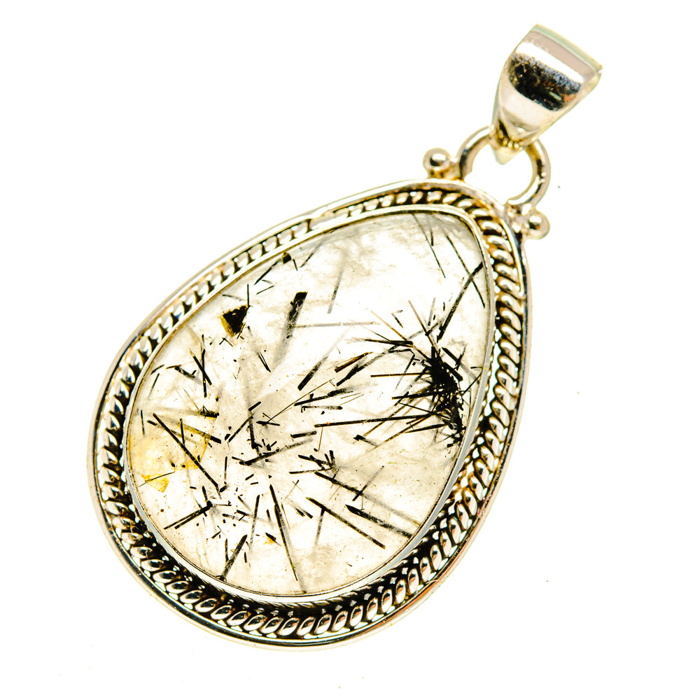 Tourmalinated Quartz Pendants handcrafted by Anasilvercos - PD3089