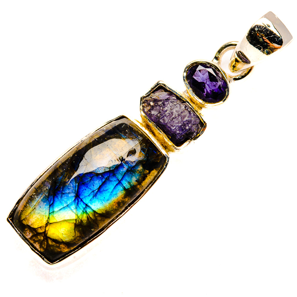 Labradorite Pendants handcrafted by Anasilvercos - PD30892 - Photo 2