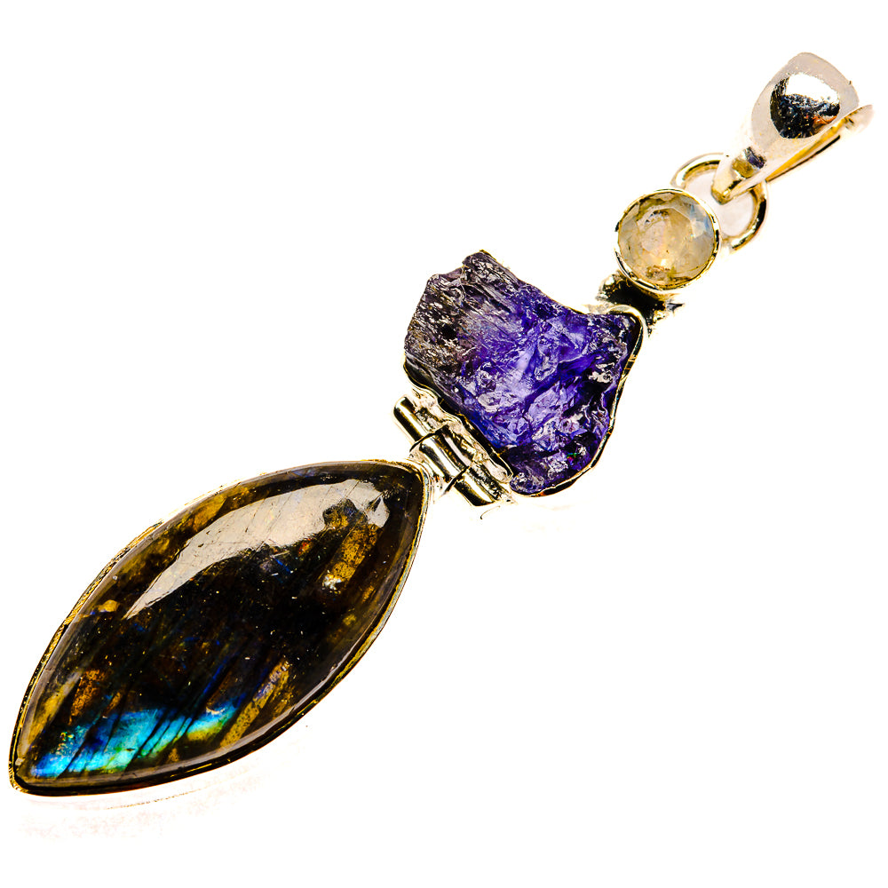 Labradorite Pendants handcrafted by Anasilvercos - PD30896 - Photo 2