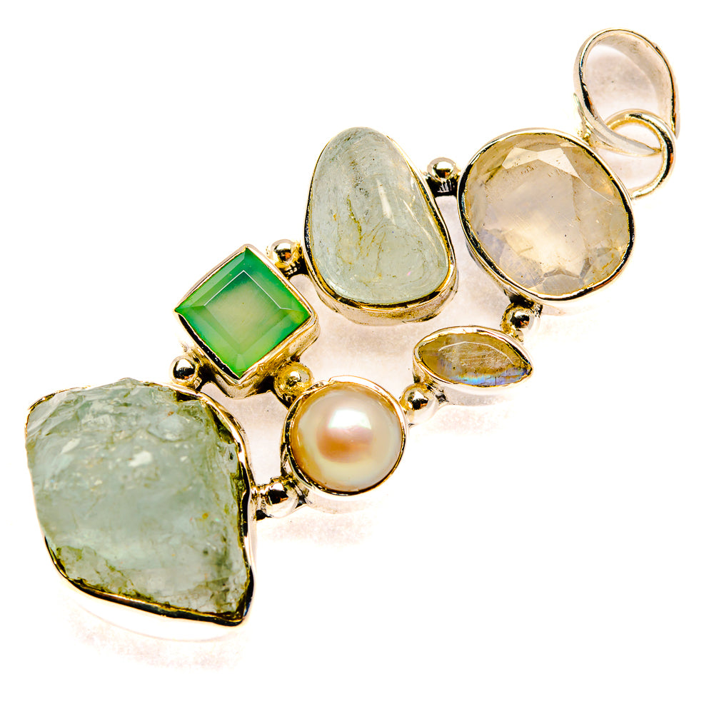 Aquamarine Pendants handcrafted by Anasilvercos - PD30897 - Photo 2