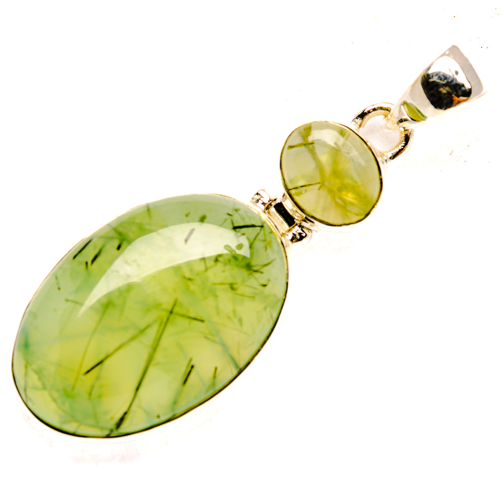 Prehnite Pendants handcrafted by Anasilvercos - PD30910 - Photo 2