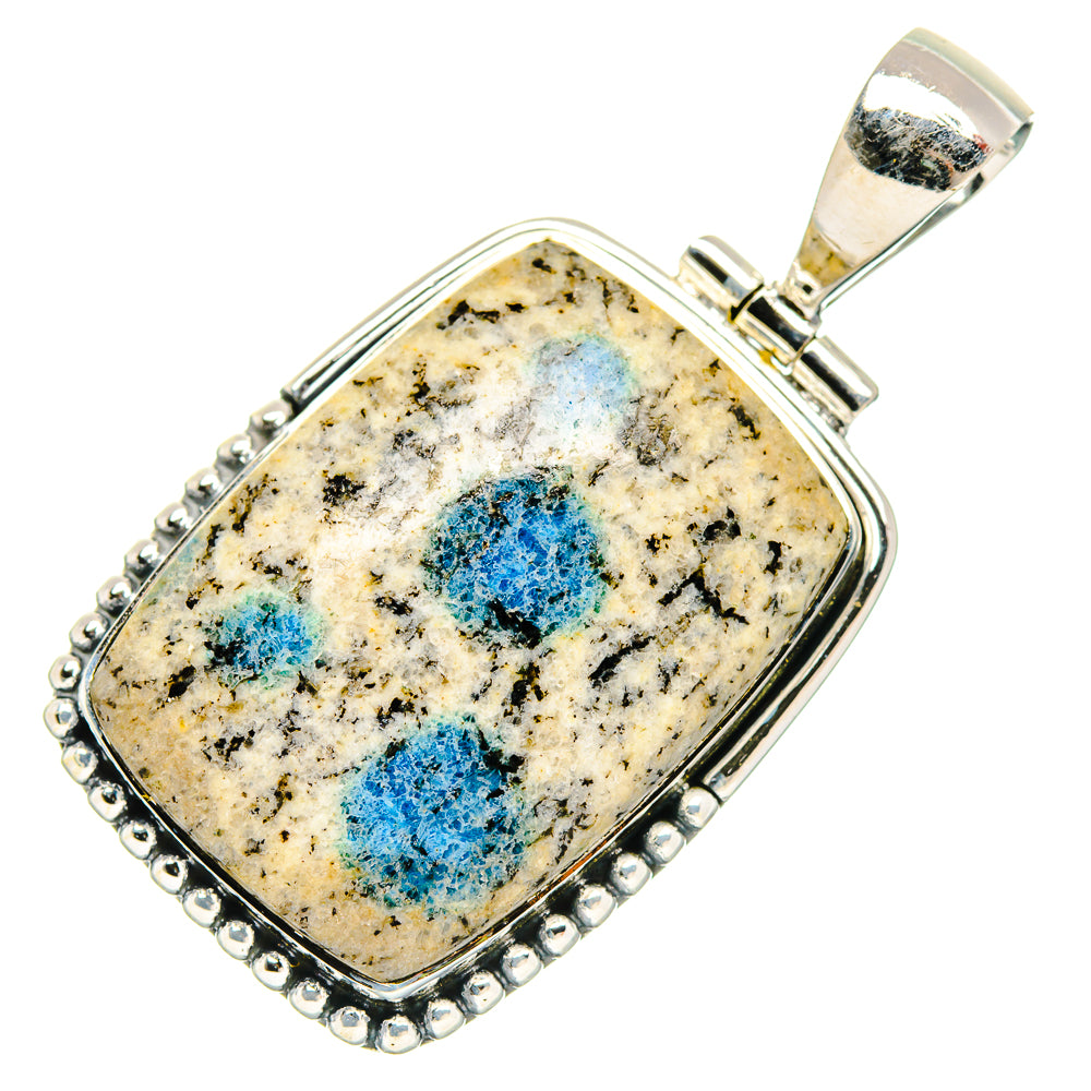 K2 Blue Azurite Pendants handcrafted by Anasilvercos - PD30938 - Photo 2