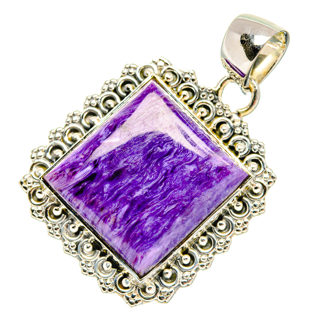 Charoite Pendants handcrafted by Anasilvercos - PD30944 - Photo 2