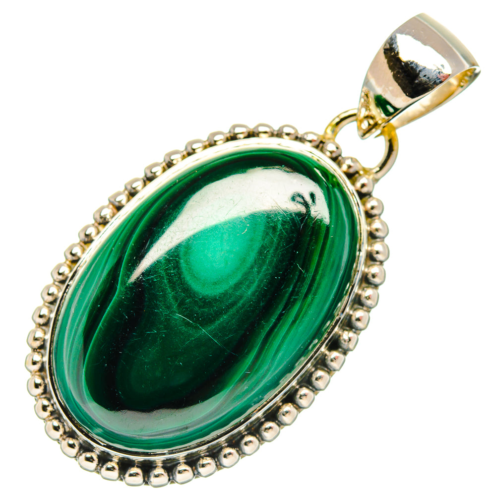 Malachite Pendants handcrafted by Anasilvercos - PD30946 - Photo 2